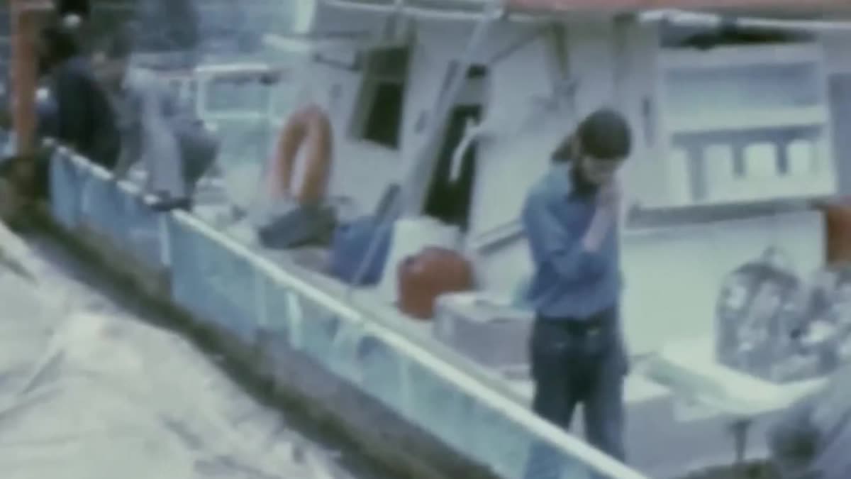 Crew working on deck